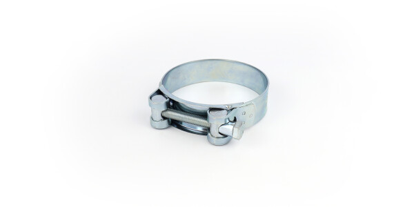 Hoseclamp galvanised steel 1-Bolt M8 68 73MM