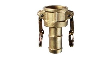 Camlock hosetail female brass type C 4 7 bar