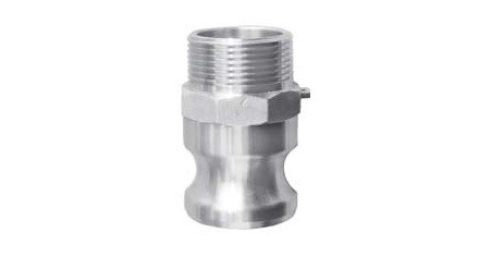 Camlock male connection with male thread type F aluminium 4 7 bar
