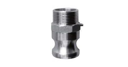 Camlock male connection with male thread type F stainless steel 3/4 18 bar