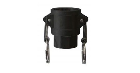 Camlock female connection with female thread type D polypropylene 1/2