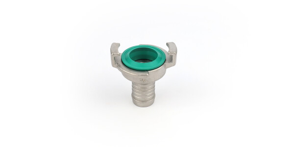 GEKA hosetail 1'' stainless steel 316 coupling green viton seal
