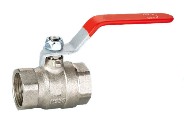 Nickel plated brass ball valve 1/2