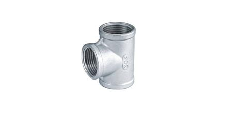 Stainless steel type NR130 T-piece 3 x female BSP thread 1/2