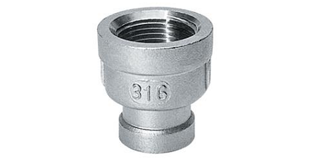 Stainless steel type NR240 reducing socket female x female BSP thread 11/2X3/4