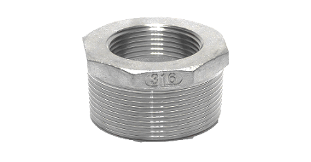 Stainless steel type NR241 reducing ring male BSPT x female BSP thread 3/8'X1/4