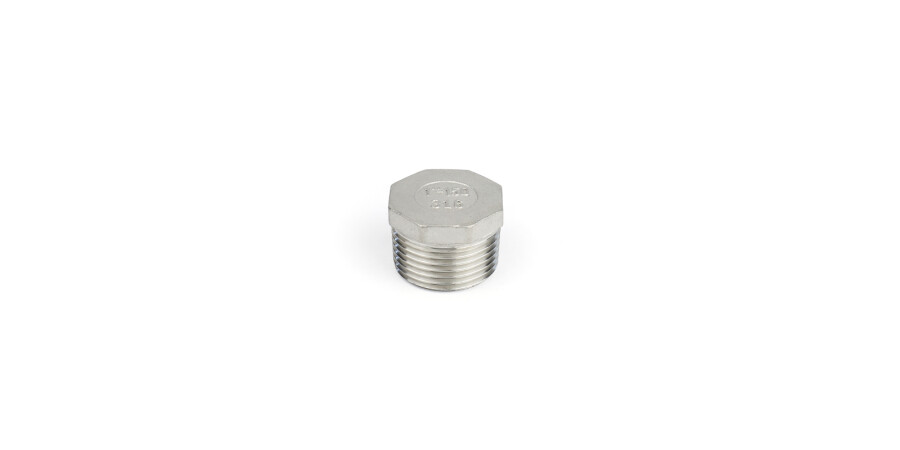 Stainless steel type NR290 plug male BSPT thread 11/4