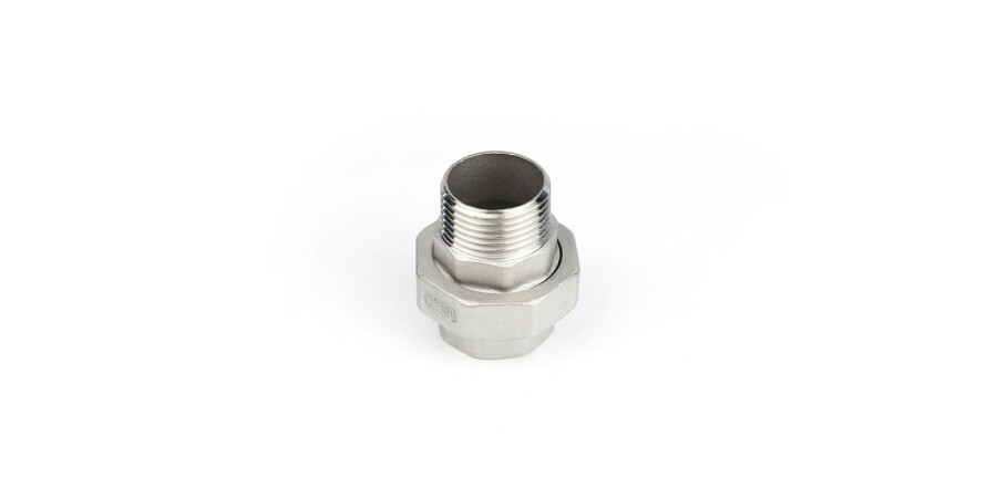 Stainless steel type NR341 3 part coupling male BSPT thread x female BSPT thread 1