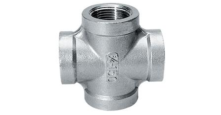 Stainless steel type NR180 crosspiece 4 x female BSP thread 1/2