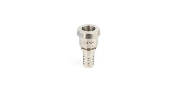 DIN 11851 Female hosetail with safety collar stainless steel