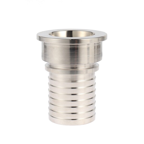 SMS 1145 Female hosetail with safety collar stainless steel