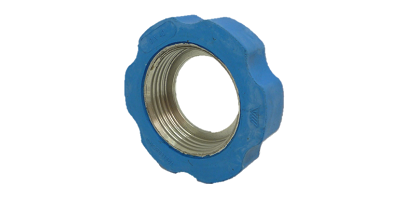 DIN 11851 Swivel nut NW 25 stainless steel + rubber protection