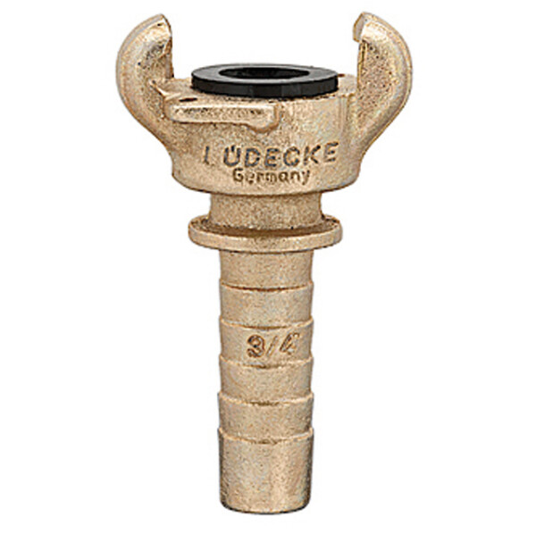 Lüdecke claw coupling SKA with hosetail & safety collar