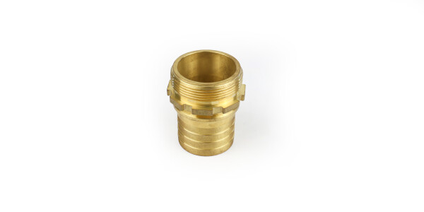TW ribbed hosetail male thread with safety collar brass 2