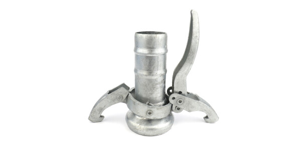 Perrot C78 female part with hosetail 50 x 50 mm