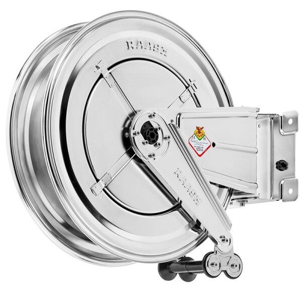 HOSEREEL S520 STAINLESS STEEL AIR / WATER 20BAR ROTATABLE 25 MTR 3/8